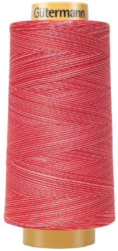Natural Cotton Thread Variegated 3,281yd-Ruby Red von Gütermann