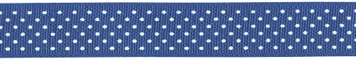 Offray Grosgrain Swissdot Craft Ribbon, 5/8-Inch X 9-Feet, Century Blue von Berwick