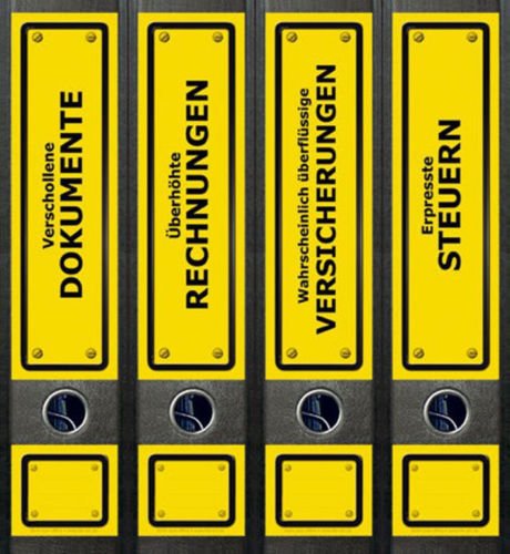 Ordnerrücken breit 4er Set Ordner Schild Steuern Rechnungen Aufkleber Etiketten Deko 082 Ordnerrücken breit 4er Set Ordner Schild Steuern Rechnungen Aufkleber Etiketten Deko 082 von Unbekannt