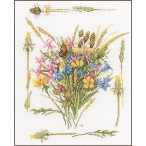 Lanarte Kreuzstich Stickpackungen Gezählter Kreuzstichbilder Set FELDBLUMENBUKETT Wanddekoration Handarbeit Set für Erwachsene 26 x 31 cm DIY Deko Bastelset Handwerker Kreative Geschenkset Lanarte Kreuzstich Stickpackungen Gezählter Kreuzstichbilder Set FELDBLUMENBUKETT Wanddekoration Handarbeit Set für Erwachsene 26 x 31 cm DIY Deko Bastelset Handwerker Kreative Geschenkset von Lanarte