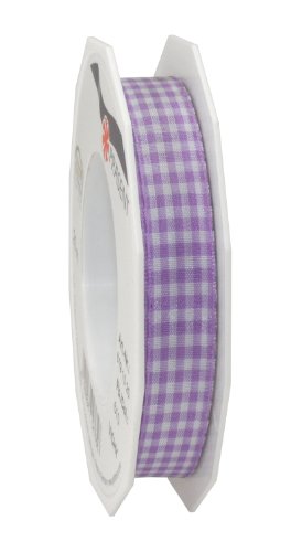 Präsent Vichy Geschenkband Lavendel/weiß, 20 m Dekoband zum Verzieren & Basteln, 15 mm Breite, Kariertes Band für Bunte Dekos & Geschenkverpackungen, zu feierlichen Anlässen Präsent Vichy Geschenkband Lavendel/weiß, 20 m Dekoband zum Verzieren & Basteln, 15 mm Breite, Kariertes Band für Bunte Dekos & Geschenkverpackungen, zu feierlichen Anlässen von Präsent