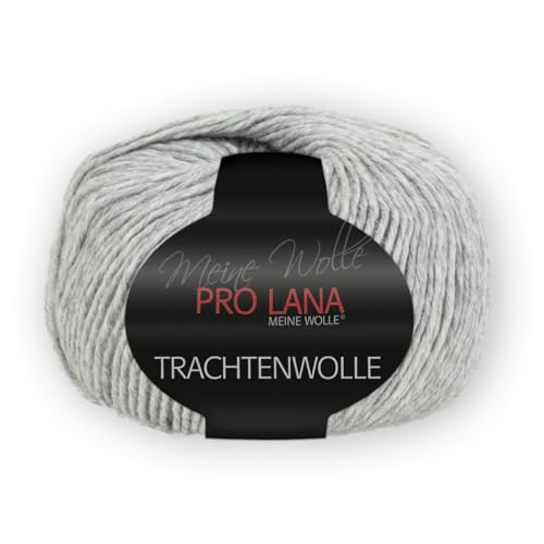 PRO LANA Trachtenwolle - Farbe: Hellgrau Meliert (91) - 100 g/ca. 200 m Wolle von Unbekannt
