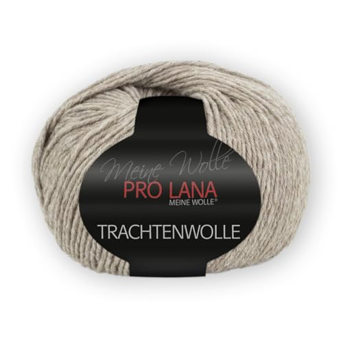 PRO LANA Trachtenwolle - Farbe: Sand Meliert (10) - 100 g/ca. 200 m Wolle von PRO LANA