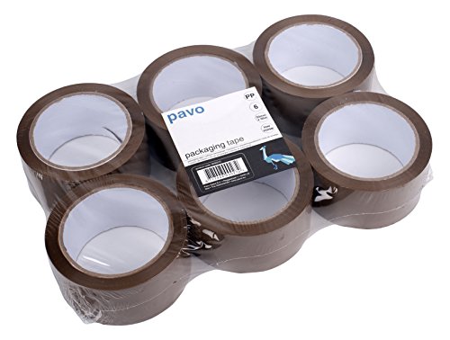 Pavo - 6 Rollen Premium PP Pack-/Klebeband, Low Noise/Leise Abrollend, 66 m, 50 mm, braun, 8000272 Pavo - 6 Rollen Premium PP Pack-/Klebeband, Low Noise/Leise Abrollend, 66 m, 50 mm, braun, 8000272 von Pavo