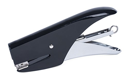 Pavo - Metall Heftzange/Hefter robust und ergonomisch geformt Heftleistung, für Heftklammern No.10, 16 Blatt, Schwarz/Silber Pavo - Metall Heftzange/Hefter robust und ergonomisch geformt Heftleistung, für Heftklammern No.10, 16 Blatt, Schwarz/Silber von Pavo
