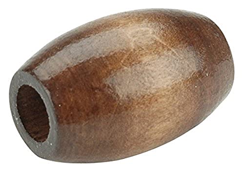 Pepperell Ovale Holzperlen, 32 mm x 22 mm, Nussbaum, 6 Stück (PWB3222-01) von Pepperell