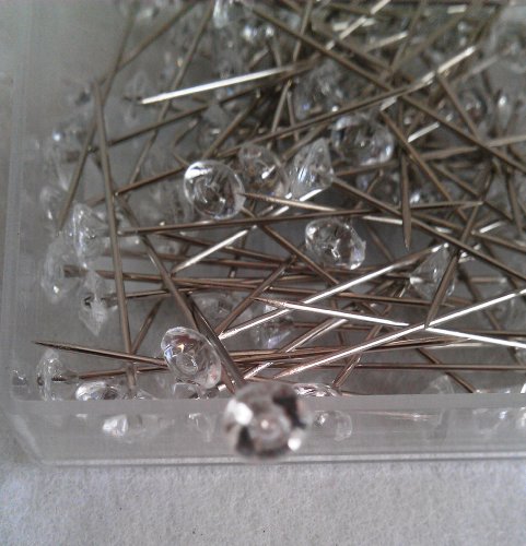 Perlennadeln Strassstein Diamant Nadel 6 mm x 40 mm klar von Unbekannt