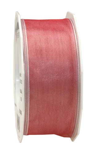 Präsent Four Seasons transparentes Band mit Drahtkante Melone, 25 m einfarbiges Stoffband, 40 mm Breite, leicht biegsames Schleifenband zum Dekorieren & Basteln, für besondere Anlässe Präsent Four Seasons transparentes Band mit Drahtkante Melone, 25 m einfarbiges Stoffband, 40 mm Breite, leicht biegsames Schleifenband zum Dekorieren & Basteln, für besondere Anlässe von Präsent