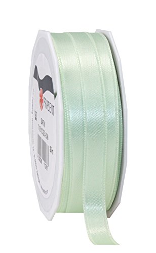 PRÄSENT C.E. Pattberg Satin pastellgrün, 25 m Satinband zum Einpacken von Geschenken, 25 mm Breite, Geschenkband zum Dekorieren & Basteln, Dekoband, Anlass von PRÄSENT