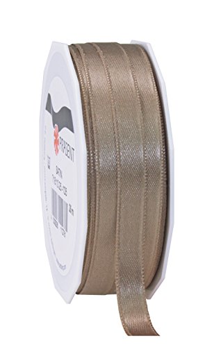 Präsent C.E. Pattberg Satin Pistazie (grün), 25 m Satinband zum Einpacken von Geschenken, 25 mm Breite, Geschenkband zum Dekorieren & Basteln, Dekoband, Anlass von PRÄSENT