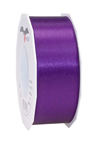 Präsent C.E. Pattberg Satin violett, 25 m Satinband zum Einpacken von Geschenken, 40 mm Breite, Geschenkband zum Dekorieren & Basteln, Dekoband, Anlass Präsent C.E. Pattberg Satin violett, 25 m Satinband zum Einpacken von Geschenken, 40 mm Breite, Geschenkband zum Dekorieren & Basteln, Dekoband, Anlass von PRÄSENT