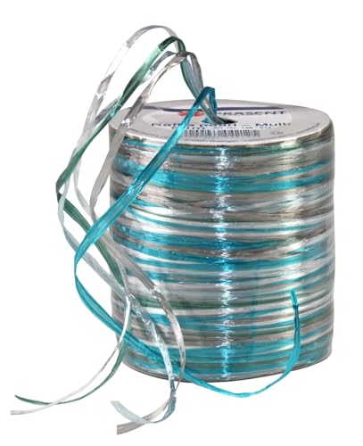 Unbekannt PRÄSENT Raffia Pearl-Multicolour Bastband türkis/Petrol/Silber, 50 m metallic Dekoband für Präsente, zum Verzieren & Basteln, Geschenkband für feierliche Anlässe Unbekannt PRÄSENT Raffia Pearl-Multicolour Bastband türkis/Petrol/Silber, 50 m metallic Dekoband für Präsente, zum Verzieren & Basteln, Geschenkband für feierliche Anlässe von PRÄSENT