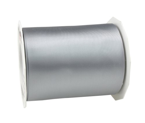 Präsent ADRIA/SATIN sterlingsilber, Geschenkband zum Dekorieren & Basteln, Dekoband für Präsente, zu jedem Anlass 3241225-631 25 m - 112 mm von PRÄSENT