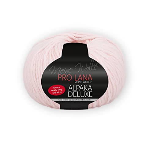 Pro Lana Alpaka Deluxe Farbe 33, Alpakawolle Stickwolle, Wolle Alpaka Nadelstärke 5 mm zum Stricken und Häkeln von Pro Lana