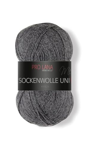 PRO LANA Sockenwolle Uni 4-Fach 405 - Mittelgrau PRO LANA Sockenwolle Uni 4-Fach 405 - Mittelgrau von PRO LANA