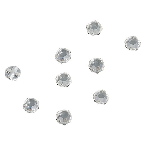 Rayher - 14176801 - Glas-Strasssteine, 6,4 mm, Dose 12 Stück, bergkris von Unbekannt