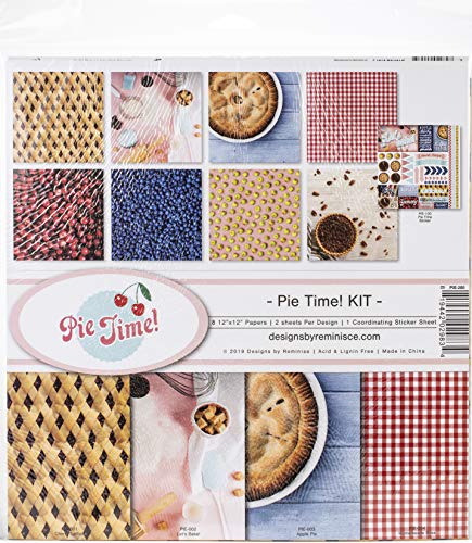 Reminisce 613004 Pie TIME Collection 12 x 12 Kit, Tortenzeit, Einheitsgröße von Unbekannt