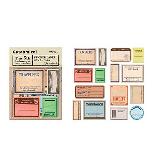 Retro Vintage Reise Souvenir Aufkleber Koffer Aufkleber Notebook Stempel Dekoration Aufkleber Briefmarke praktisch und praktisch von Unbekannt