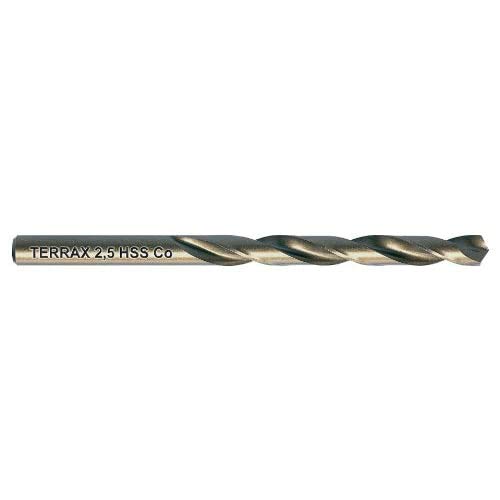 Ruko Terrax Spiralbohrer HSS-CO5 2,5 mm in 10-er Kunstoffpack von Ruko