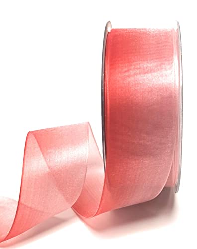 Schleifenband 20m x 40mm Rot - Pink- Rosa Organza Ton in Ton Dekoband Geschenkband [X583] von Unbekannt