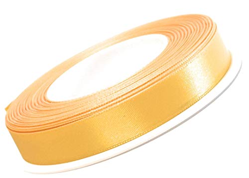 Satinband 25m x 10mm zitrone - gelb Dekoband Geschenkband Schleifenband von Unbekannt