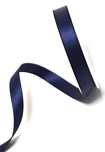 Satinband 25m x 15mm nachtblau Dekoband Geschenkband Schleifenband von Unbekannt