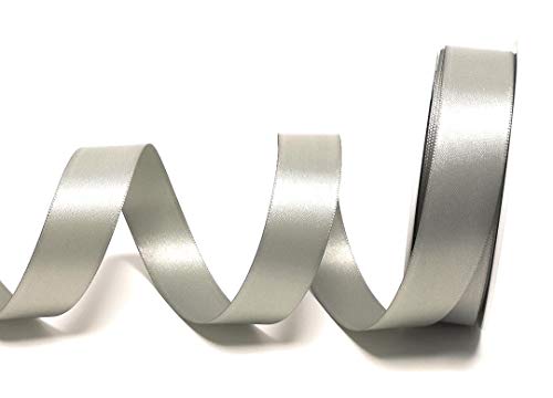 Satinband 25m x 25mm grau silbergrau Dekoband Geschenkband Schleifenband von Unbekannt