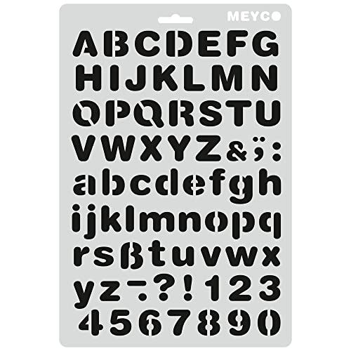 Schablone - Buchstaben Zahlen Druckschrift von Unbekannt