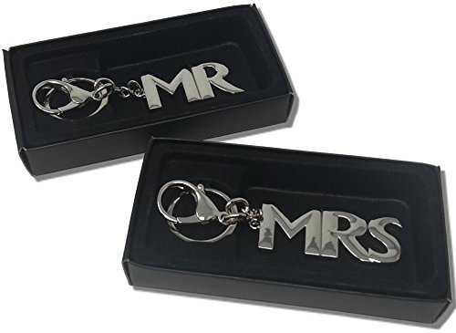 Schlüsselanhänger MR und MRS silber Länge 15 und 16 cm Metall mit Karabinerhaken in Geschenkbox Schlüsselanhänger MR und MRS silber Länge 15 und 16 cm Metall mit Karabinerhaken in Geschenkbox von Unbekannt