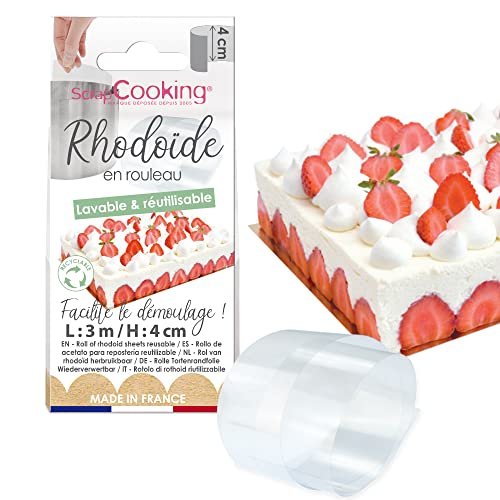 Scrapcooking 9423 Rhodoid Band für PVC Entremets Mehrfarbig 3 x 4 cm von ScrapCooking