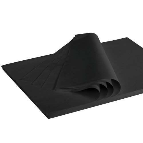 Seidenpapier Schwarz 28g/qm 375x500mm 2 Kg/ ca. 380 Blatt von Unbekannt