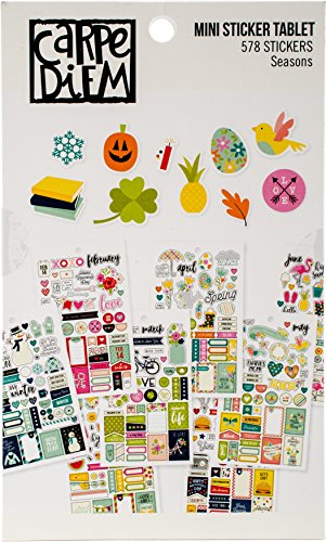 Simple Stories 7983 Planer Essentials Mini-Aufkleber, mehrfarbig von Simple Stories