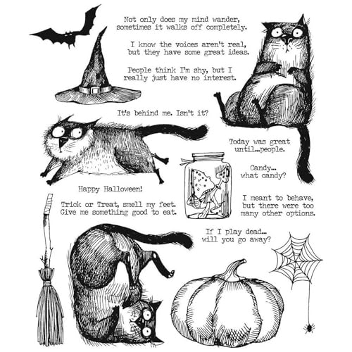 Snarky CAT Halloween von Stampers Anonymous
