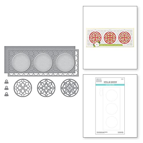 Spellbinders Circle Kaleidoscope Slimline Collection Metall geätzte Stanzformen von Spellbinders