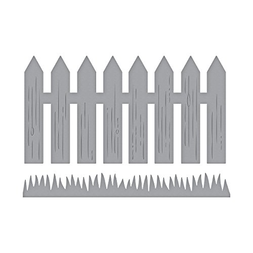 Spellbinders Picket Fence D-Lites Stanzform für Lattenzaun, Metall, braun, 15.2 x 9 x 0.2 cm von Spellbinders