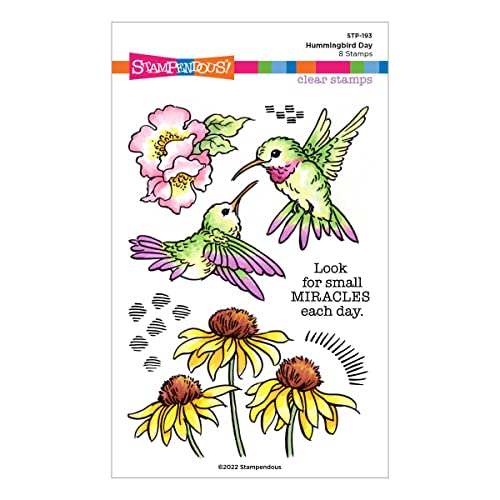 Spellbinders STP-193 Kolibri-Day Stempel-Set aus der Stampendous Spring Collection von Spellbinders