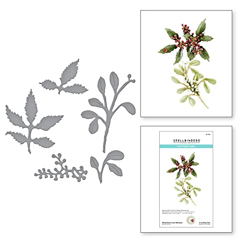 Spellbinders Winterberry und Mistelzweig-Stanzformen, Metall von Spellbinders