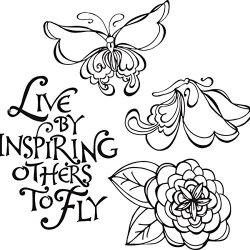 Spellbinders "inspirierenden andere selbst Gummi Stempel, Mehrfarbig Spellbinders "inspirierenden andere selbst Gummi Stempel, Mehrfarbig von Spellbinders