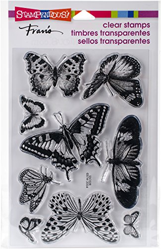 Stampendous 4 x 6 Schmetterlinge perfekt Clear Stamps Blatt, transparent von Stampendous