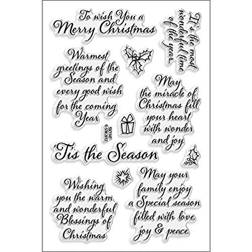 Stampendous Perfectly Clear Stamps 10,2 x 15,2 cm Bogen-Tis The Season, Acryl, 1-(Pack) von Stampendous
