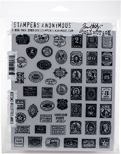 Stampers Anonymous Tim Holtz Briefmarkensammler, 17,8 x 21,6 cm von Stampers Anonymous