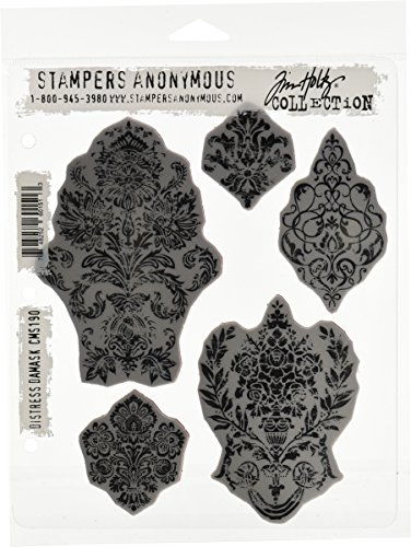 Stampers Anonymous Tim Holtz Cling Rubber Stamp Set 7"X8.5"-Distress Damask von Stampers Anonymous
