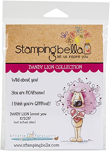 Stamping Bella Cling Stamps-Dandy Lion Loves You -KF1037 von Unbekannt