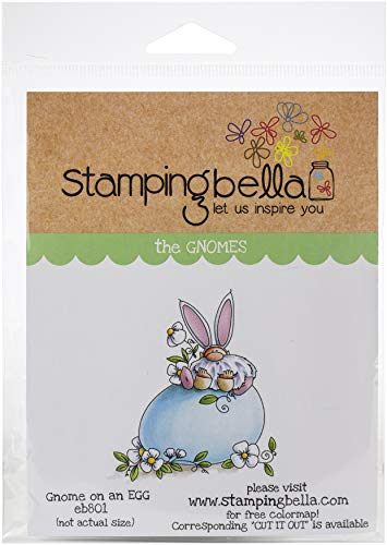 Stamping Bella Haftstempel "Zwerg auf einem Ei, blau von Stamping Bella