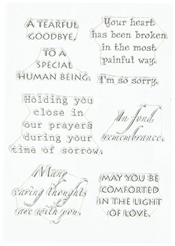 Stempel Anonymous Gummi Words to The Rescue Clear Stamp Set-x 11,4, Mitgefühl von Stampers Anonymous