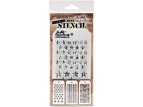 Stampers Anonymous Tim Holtz Mini Layered Stencil Set #11 von Stampers Anonymous