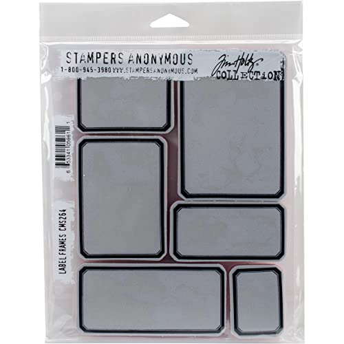 Stempel Anonymous Tim Holtz selbst Briefmarken Bluetooth X 8.5-inch-Label Frames von Stampers Anonymous