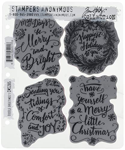 Stempel Anonymous cms285 Tim Holtz selbst Stempeln, Mehrfarbig, 7 x 21,6 cm von Stampers Anonymous