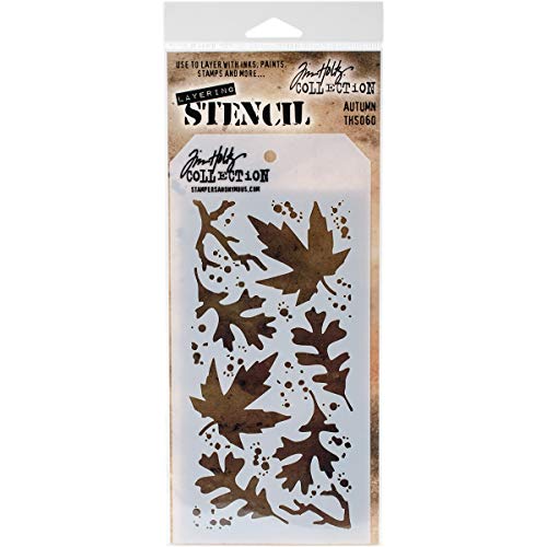 Stempel Anonymous ths060 Tim Holtz Layered Stencil, Mehrfarbig, 4.125 X 21,6 cm von Stampers Anonymous