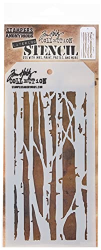 Stempel Anonymous ths069 Tim Holtz Layered Stencil, Mehrfarbig, 4.125 X 21,6 cm von Stampers Anonymous